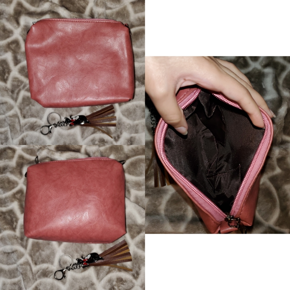 5 for $25 | NWOT Pink Handbag, Crossbody Bag, Wristlet, & Wallet Set *Minor Flaw - Picture 6 of 14
